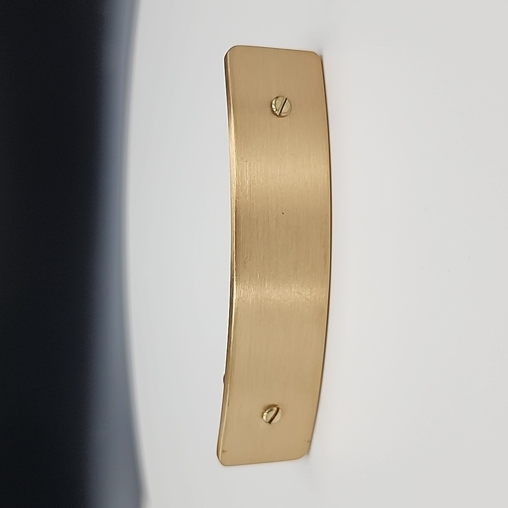 J. Crew Brushed Metal Barrette Hairclip Gold-tone Screw Details
